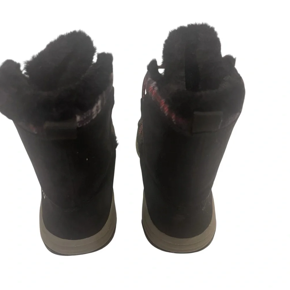 Ryka Alyssa Women's Black and Burgundy Fur Lined Winter Boots - Picture 5 of 7